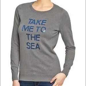 Old Navy Take Me tothe Sea Sweater Nautical Anchor